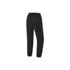 Li-Ning Fitness Series Solid Color Cuffed Fleece Loose Knit Sports Pants Women Bottoms Black AKLT802-2