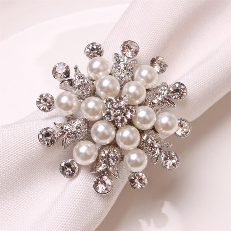 Metal Christmas Tree Napkin Buckle Bow Flower Wreath Mouth Ring Napkin Ring Wedding Hotel Table Supplies Circle Decoration Gifts
