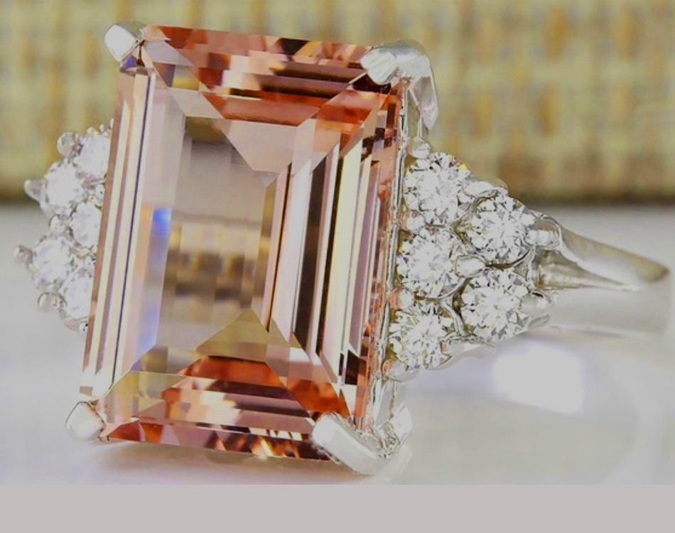 Sanjie Luxury Topaz & Pink Morganite Fashion Ring