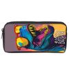Dinosaur Print Single Layered Pencil Case for Boy/Girls Best Gifts 2D Flat Cartoon School Supplies Pencil Pouch for Children