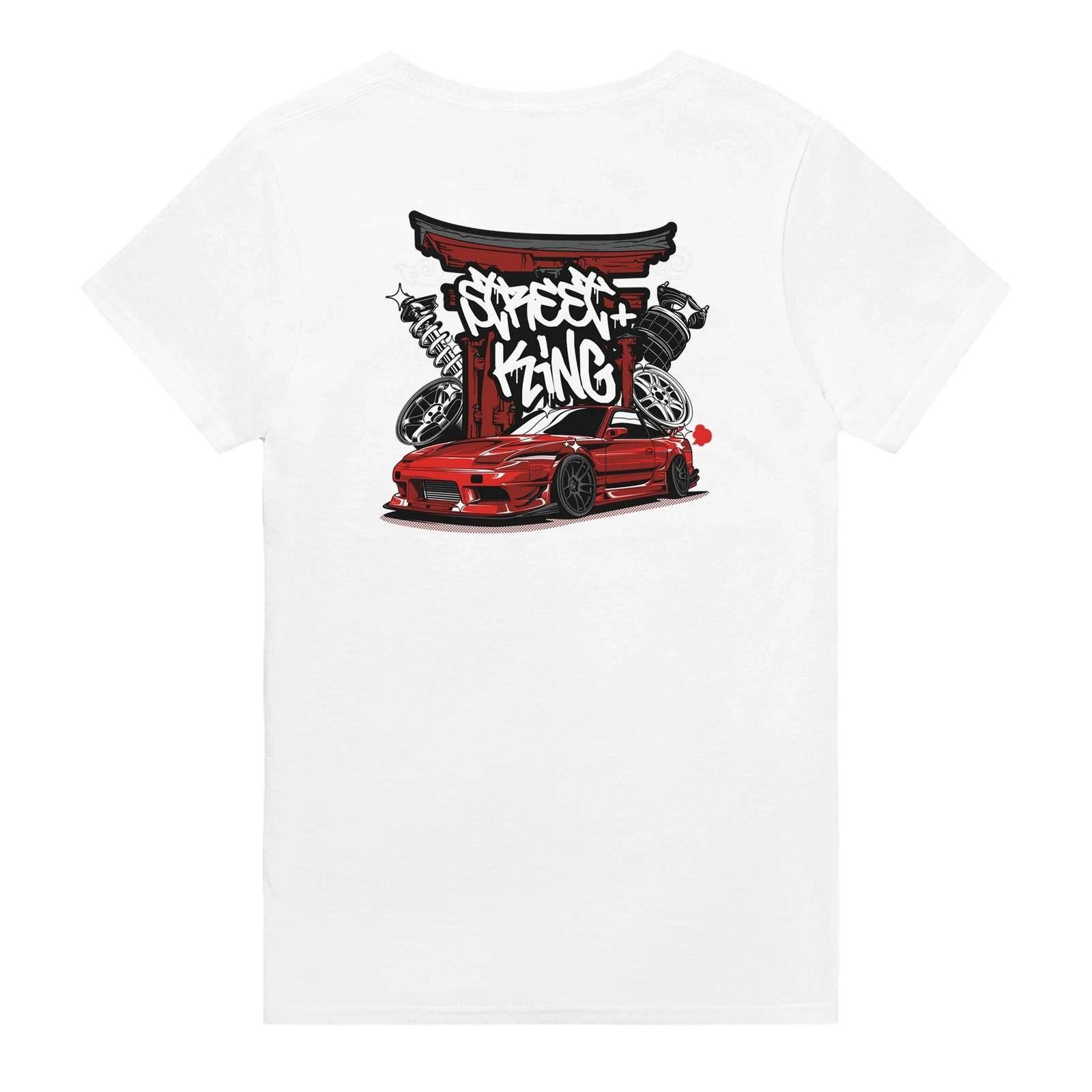 JDM Drift King Heavyweight Cotton Crewneck T-Shirt for Casual Everyday Wear XXXL