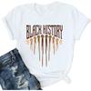 OCURHU Women Black History T Shirts Afro American Culture Awareness Shirt Vintage Natural Hair Melanin Tee Tops