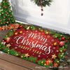 1Pc Christmas Floor Mat Santa Floor Mat Door Mat Door Mat Living Room Decorative Carpet Bathroom Stain Resistant Floor Mat