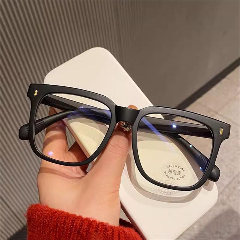 Classic Simple Black Computer Glasses Frame Students Women Men Transparent Spectacles Frame Anti Blue Light Blocking Eyewear