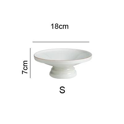 concise stem-dish Star rated tableware hotel ceramic light cold dish Creative plate 7/9/12 inch Plate Restaurant tableware