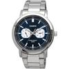 Casio Standard Quartz Men's Watch MTP-E335D-2E1V Multi-Calendar Silver Blue Overseas Model