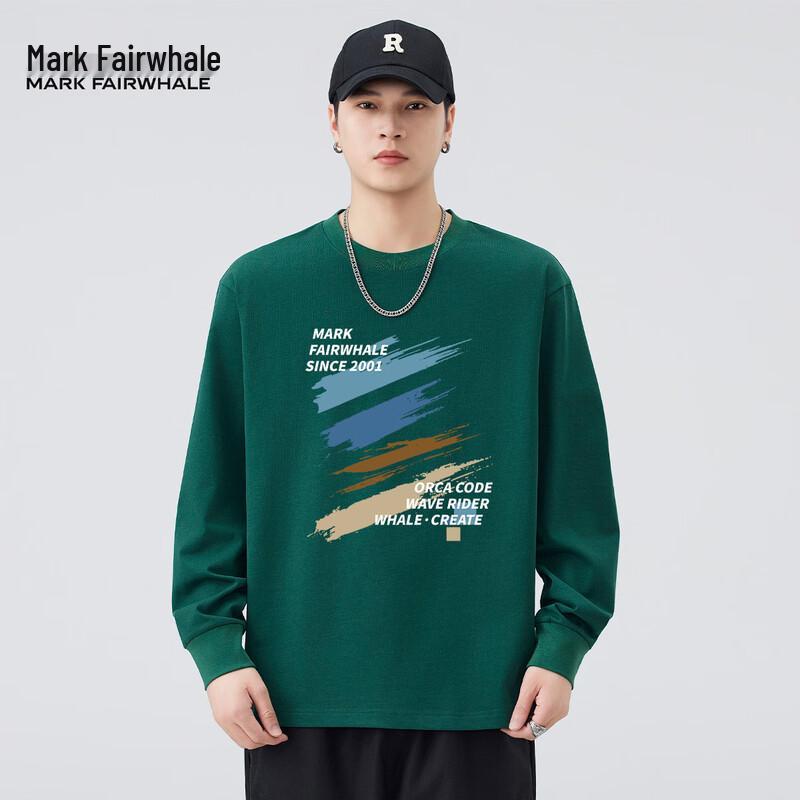 Mark Fairwhale 100% Cotton Men's Long Sleeve Crew Neck T-Shirt