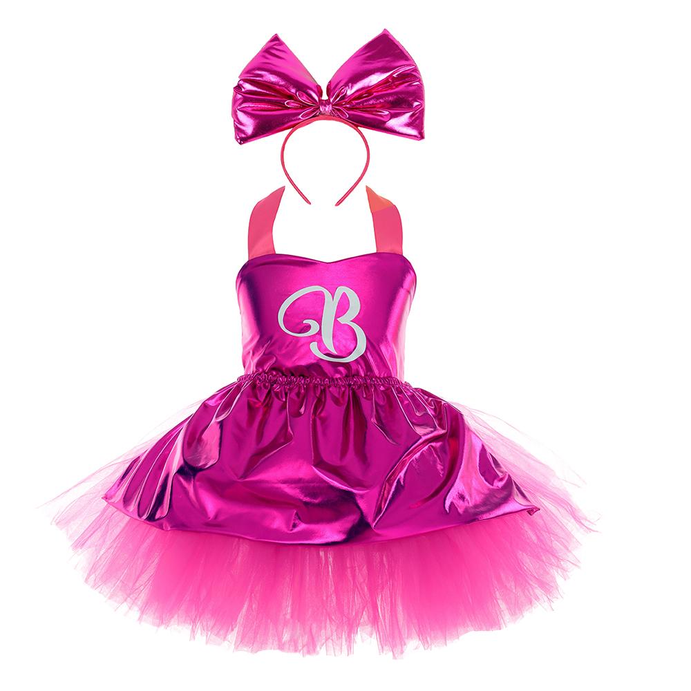 Kinderen Halloween Cosplay Kostuum Zomerkleding Kinderen Karnavalskostuums Meisjes Roze Prinsessenjurk Verjaardagsfeest Jurken 5-6T Tag-L pink