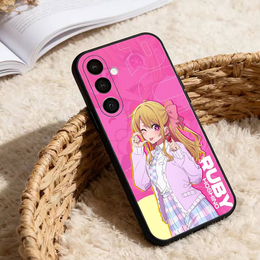 Anime O-Oshi No Ko Phone Case For Samsung Galaxy A91,80,73,72 ,71,53,52,32 ,31,22,21s,20,Soft Black Case