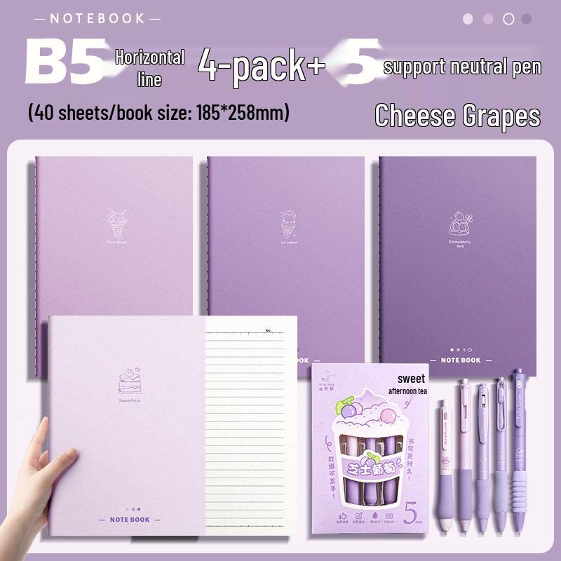 Gradient Color Soft Cover Notebook, Large 16K for Middle & High School Students.