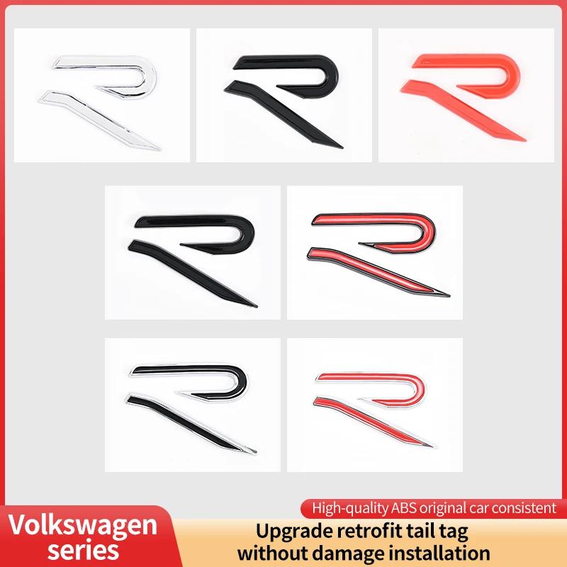 For VW For Volkswagen GTI/CC/V6/V8/Caddy/Jetta/Lavida specific ABS plastic trunk badge sticker silver black decorative label w