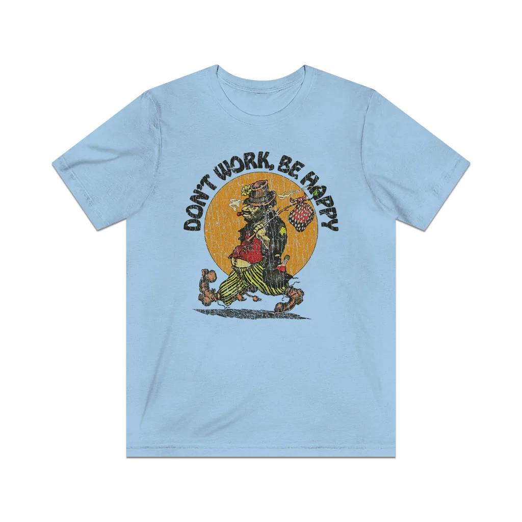

Don t Work, Be Happy 1988 Vintage Men s T shirt S