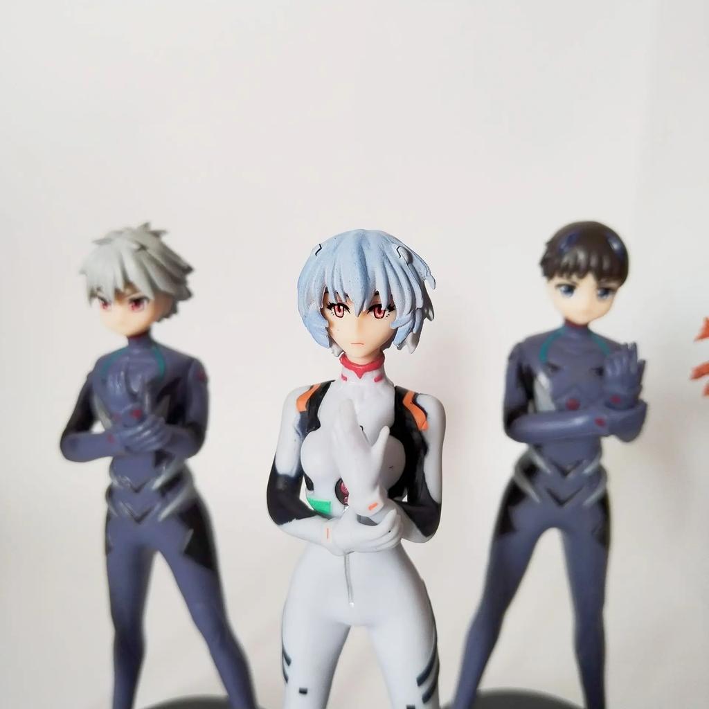 5pcs/set Anime Rei Figure Playthings 13cm Ayanami Rei Gasha Portraits PVC Action Model Collection Dolls Fans Gifts