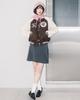 Havism Rose Llf Varsity Jacket(Brown)