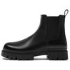 Leather Lug Sole Chelsea Boots Black Womens 12006420800