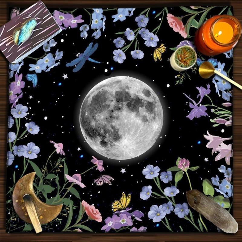 Geometric Divinations Table Cloth Board Game Oracles Card Pad Rune Support Mat