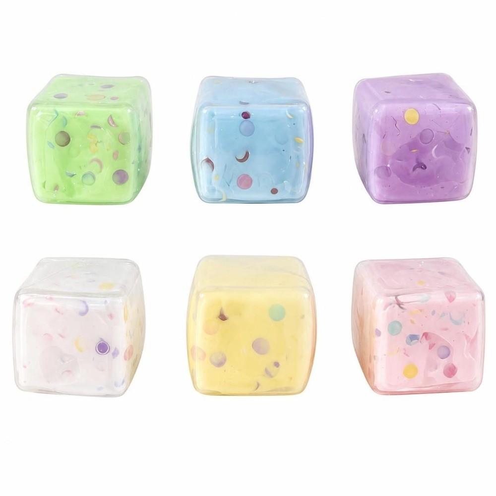 Sound Effects Squeezed Cube 5cm TPR Fidget Toy Kids Toy Handmade Ball Children's Gifts
