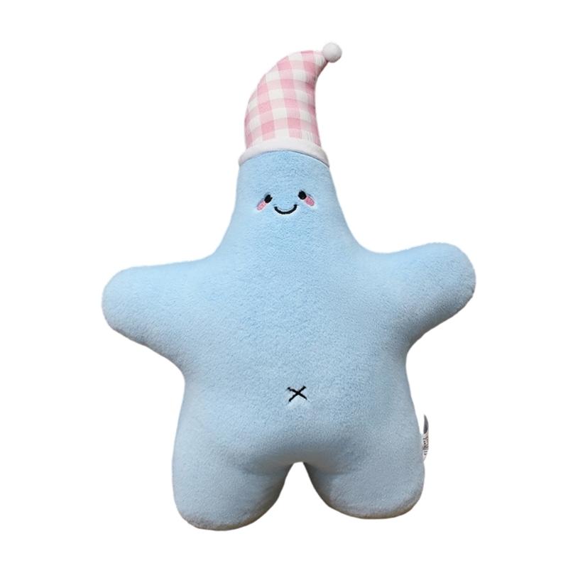 

Soft Supportive Starfishes Cushion Relieves Body Fatigue Office Study Use Craft From PP Cotton Ensuring Durability синій