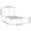 VidaXL Bed Frames White Solid Wood 180x200 Cm Super King 3104689