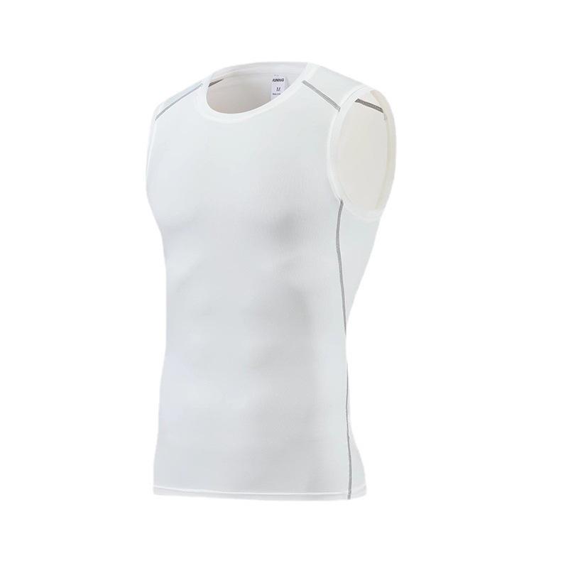Men's Quick-Dry Sleeveless Compression Sports Vest for Running and Fitness
