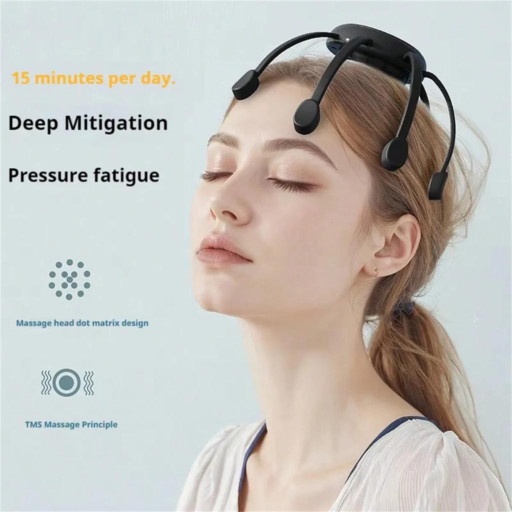 Intelligentes elektrisches Multi-Massageköpfe Hochfrequente Vibration Rotes Licht Müdigkeitslinderung Kopfmassagegerät