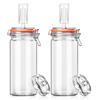 1.3L Glass Fermentation Kit (2-Pack) – Pickling Containers, Glass Jars, Weights & Airlocks, for Sauerkraut, Kimchi, Kombucha, Pickles