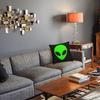 Custom Space Alien Cushion Cover 40x40cm Velvet Throw Pillow Case for Sofa Car Square Pillowcase Home Decor
