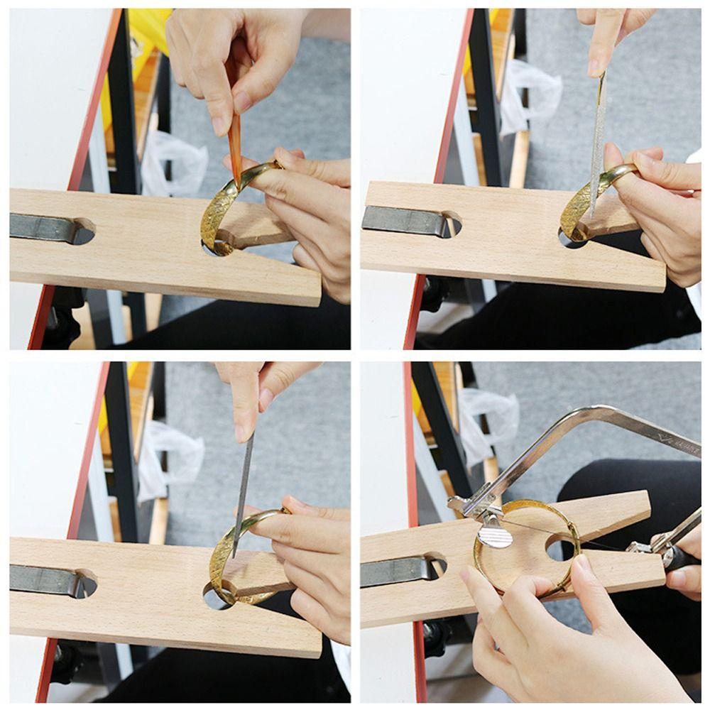 Portable Bench Pin Clamp Set V-Slot Jeweler Table Clamp Jewelry Clamp Tool  For Jewelry Making