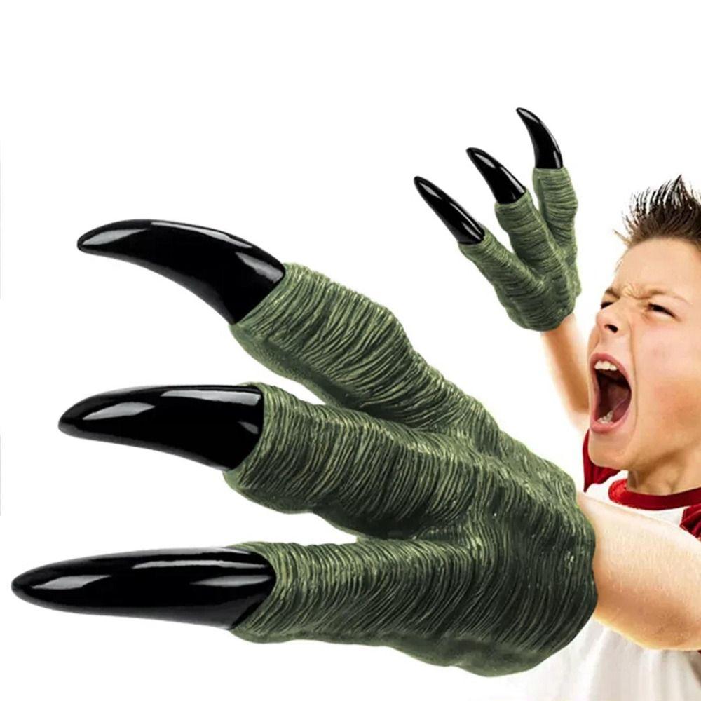 Dragon Hands Claw Halloween Werewolf Hands Simulation Dragon Hands Claw Gloves Children Gifts