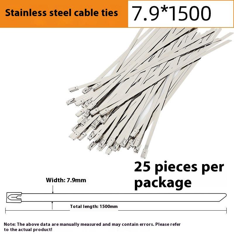 201 Edelstahl Kabelbinder Selbstverriegelnder Metallkabelbinder Kabelband 4,6*200 Kabelbinder Stahlband