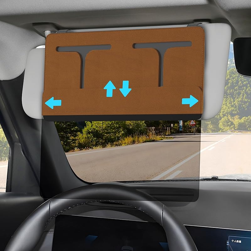 Polarized Car Sun Visor Extender, Upgraded Polarized Visor Extender Sun Blocker UV400, Universal Visor Extension For Car, Adjustable Sun Visor,