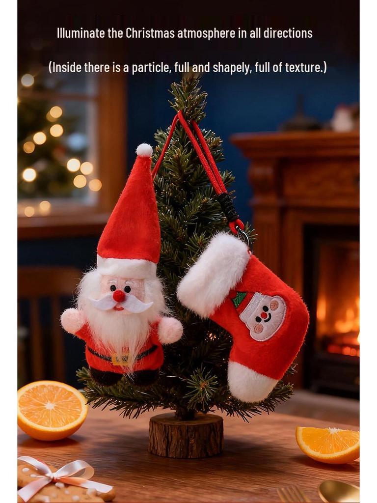 Cross-border Santa Claus Christmas Tree Plush Toy Pendant - Small Size Rag Doll