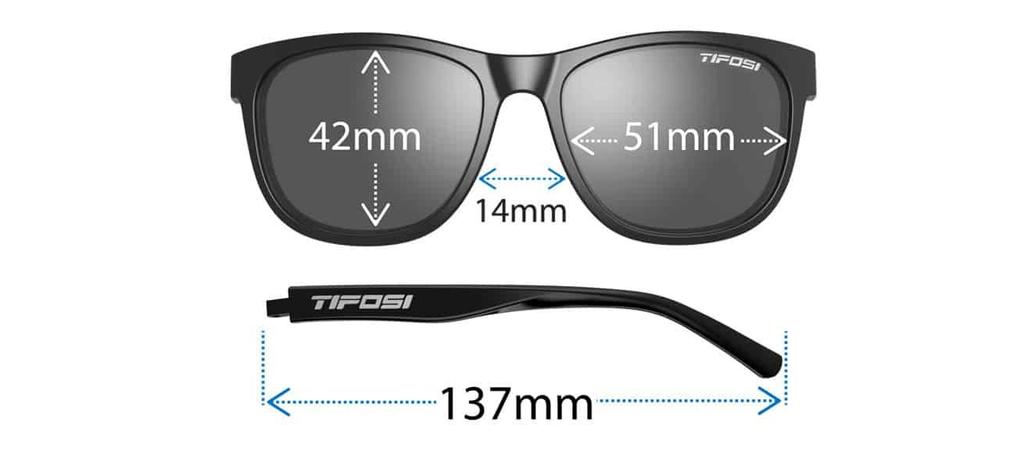 Tifosi Swank Twin Retro Casual Lens Brown 1500505450 Full-Frame (Blue Confetti, Polarized)