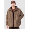 Men's Plus Size Retro Lambswool Jacket - Warm, Thick Cotton for Autumn/Winter Casual Workwear