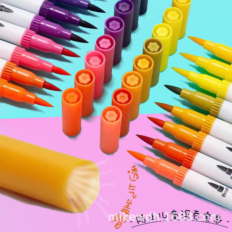 Sada oboustranných akvarelových štětců a finelinerů (12-120 barev) pro Umění a Obrysy