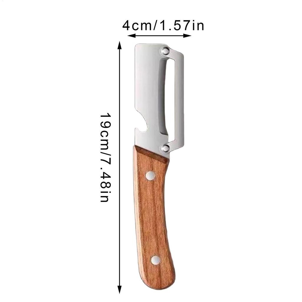 Multi-Functional Vegetable Peeler Wooden Handle Stainless Steel practical with Bottle Opener Peeling high quality Kitchen Tool