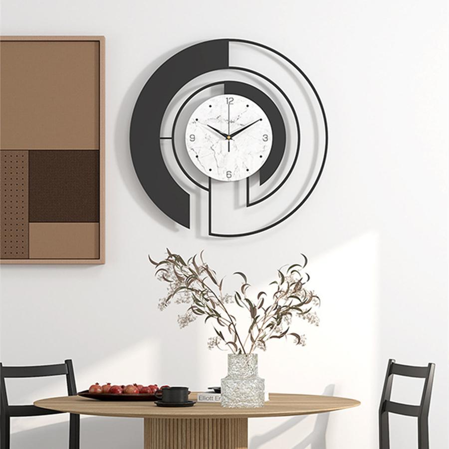 Retro Large Wall Clock Modern Room Decoration Luxury Wall Clock Living Room Hotel Office Wall Decor Metal Silent Hanging Watches
