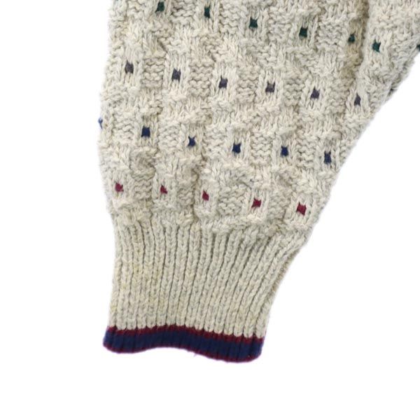 STJOHN’sBAY 90s Made In USA Old Long Sleeve Cotton Sweater L Gray Knit Men's Used