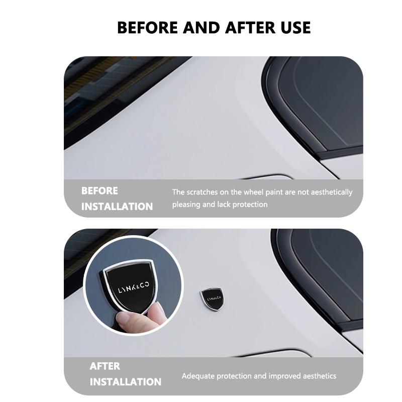 Car Badge Body Side Metal Emblem Modified Sticker Styling For LYNK&CO EM-P 01 05 03 09 02 04 06 07 08 PHEV MHEV