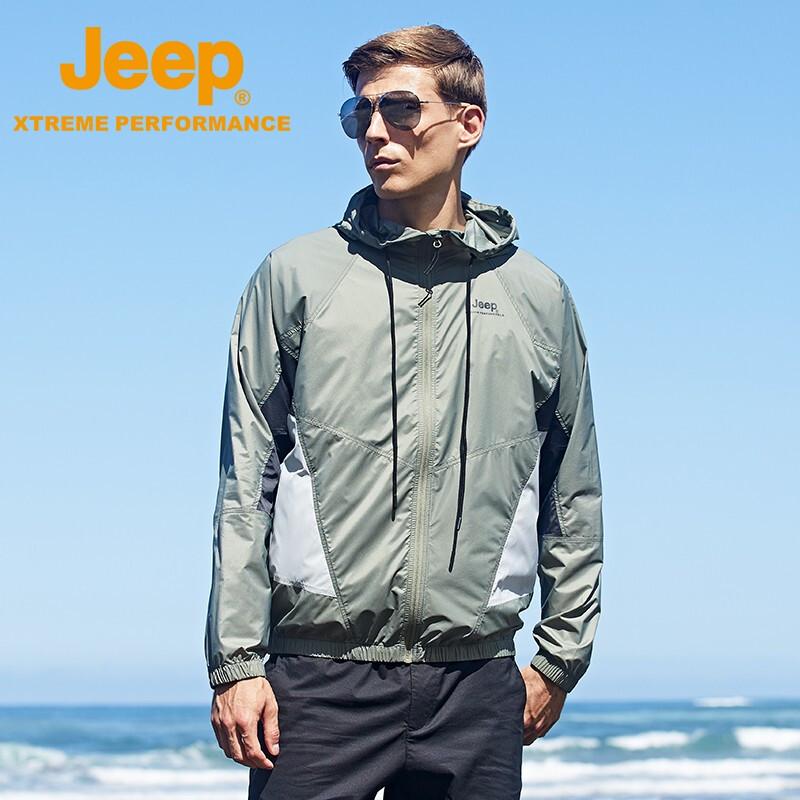 

Jeep Men s Lightweight Quick-Dry Sun Protection Jacket XL