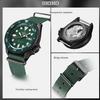Seiko 5 Oriental Green Water Ghost Black Water Ghost Series Fashion Sports Diving Watch Manual Dual Calendar Mechanical Movement Nylon Strap SRPD77K1