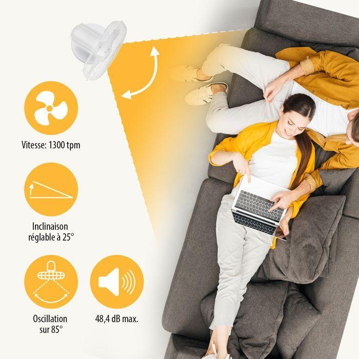 Tristar Table Fan 30cm 40w 3 Speeds White - VE5724