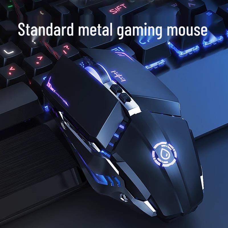 Men's Wired Gaming Set: Mechanical Keyboard, Mouse, and Headset for Esports & Internet Cafe Desktops.