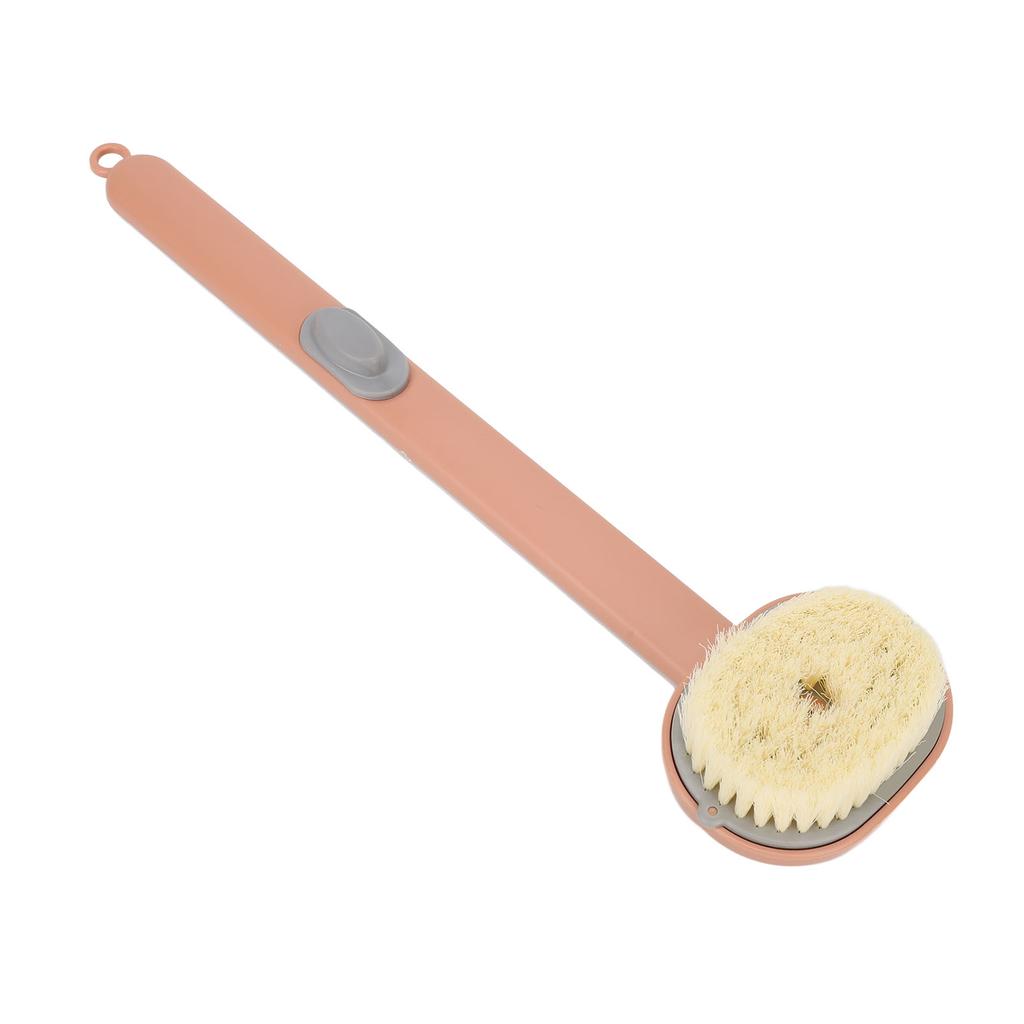 Bath Brush Long Handle Removable Brush Head Waterproof Comfortable Brush for Bathrom Pink