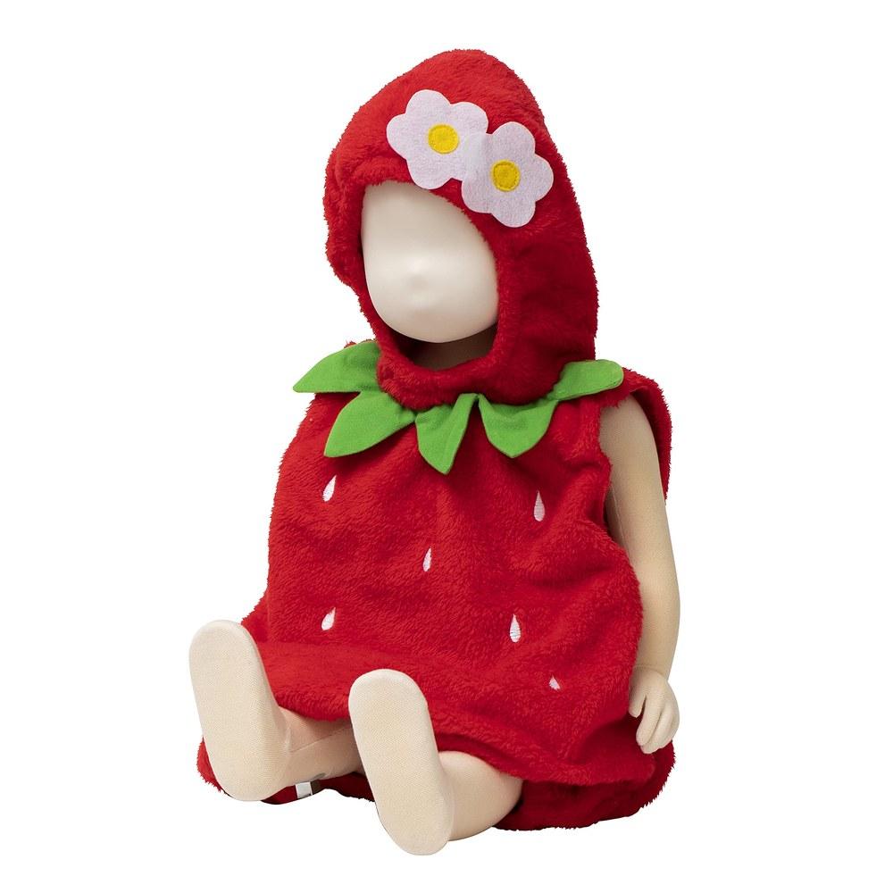 Clearstone Marshmallow Baby Costume Halloween Kigurumi Strawberry 80cm Red