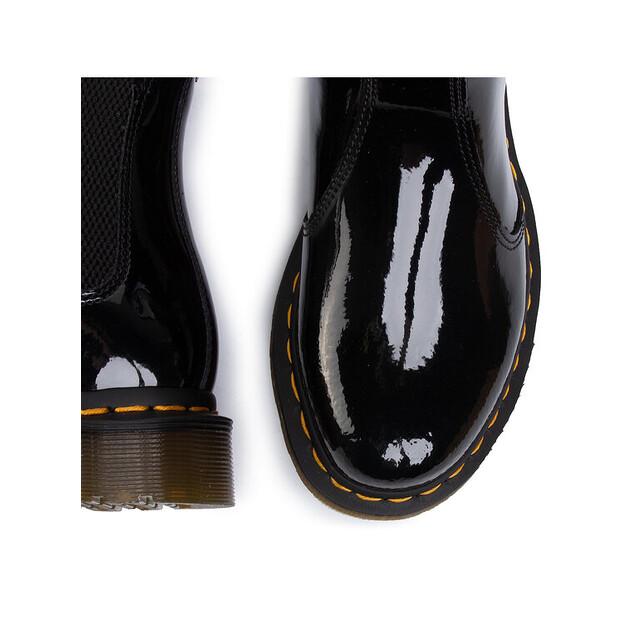 Dr Chelsea Boots. Martens 2976 Patent Lamper 25278001 Black
