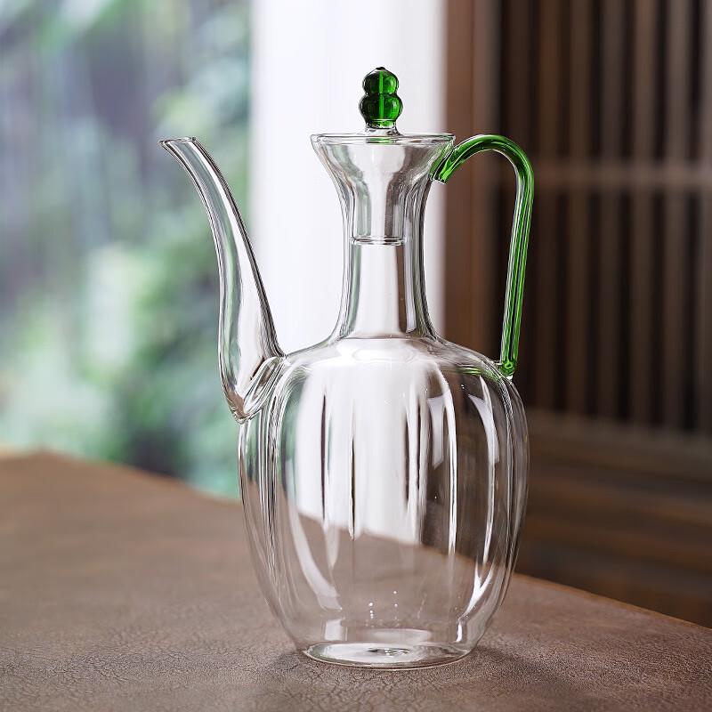 Chaxun Hand-Painted Glass Concubine Teapot