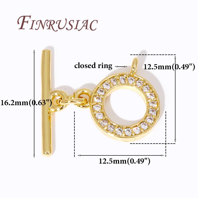 Multi Styles Toggle Clasp For Necklace 18K Gold Plated OT Toggle Clasp For Jewelry Making Findings DIY Bracelets Accessories