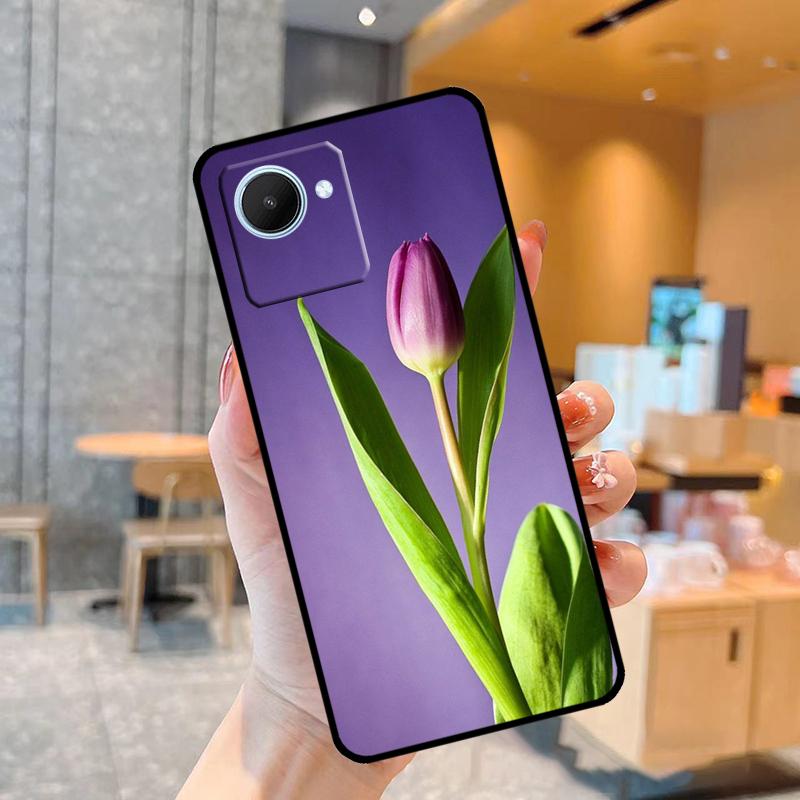 

Чохол з квіткою тюльпана для Realme C55 C33 C31 C35 C30 C11 C15 C25s C21Y GT Neo 5 3T 2T 8 9 10 11 Pro Plus Realme C30