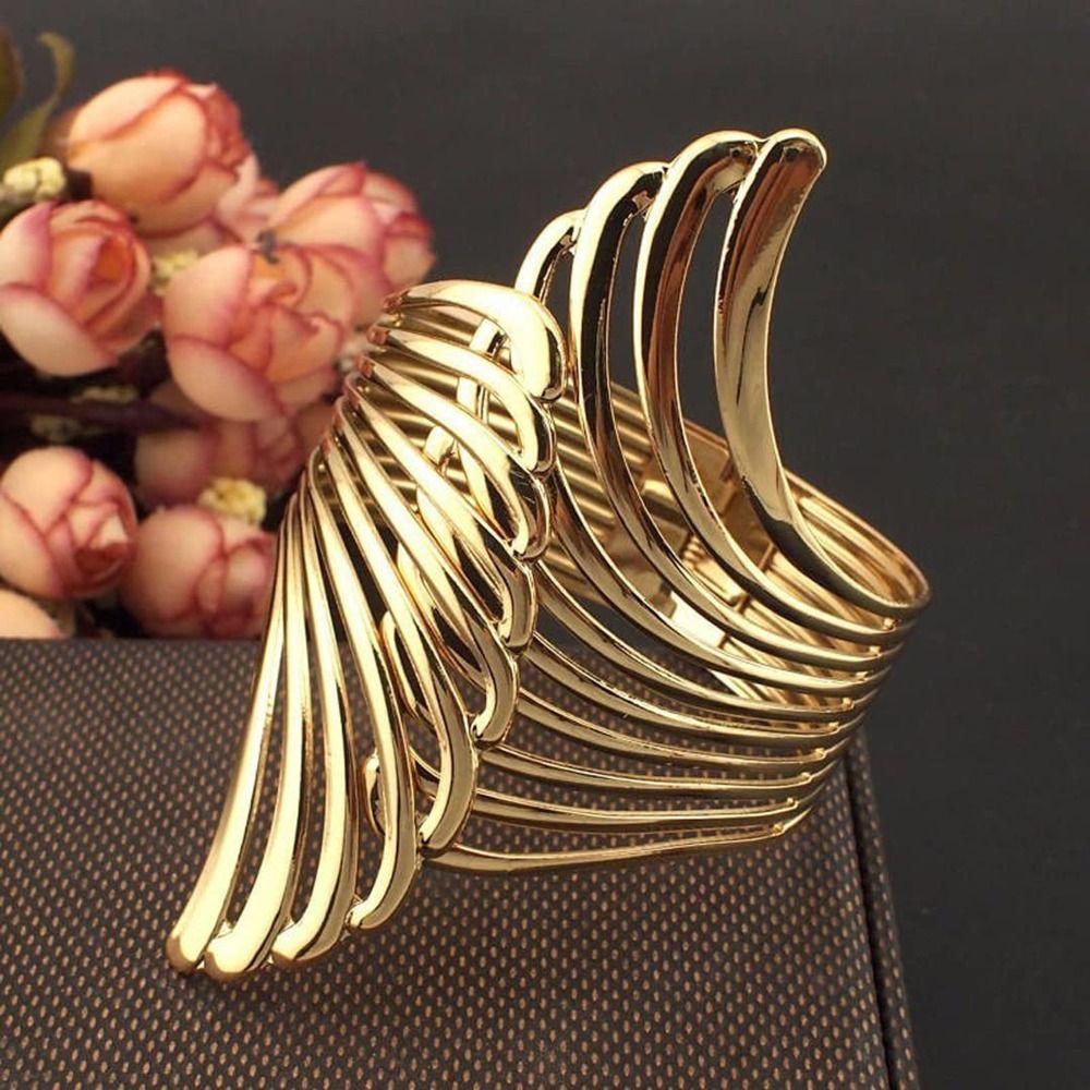 New Gold Wings Curtain Clip Strap Metal Hollow Armband Adjustable Curtain Buckle